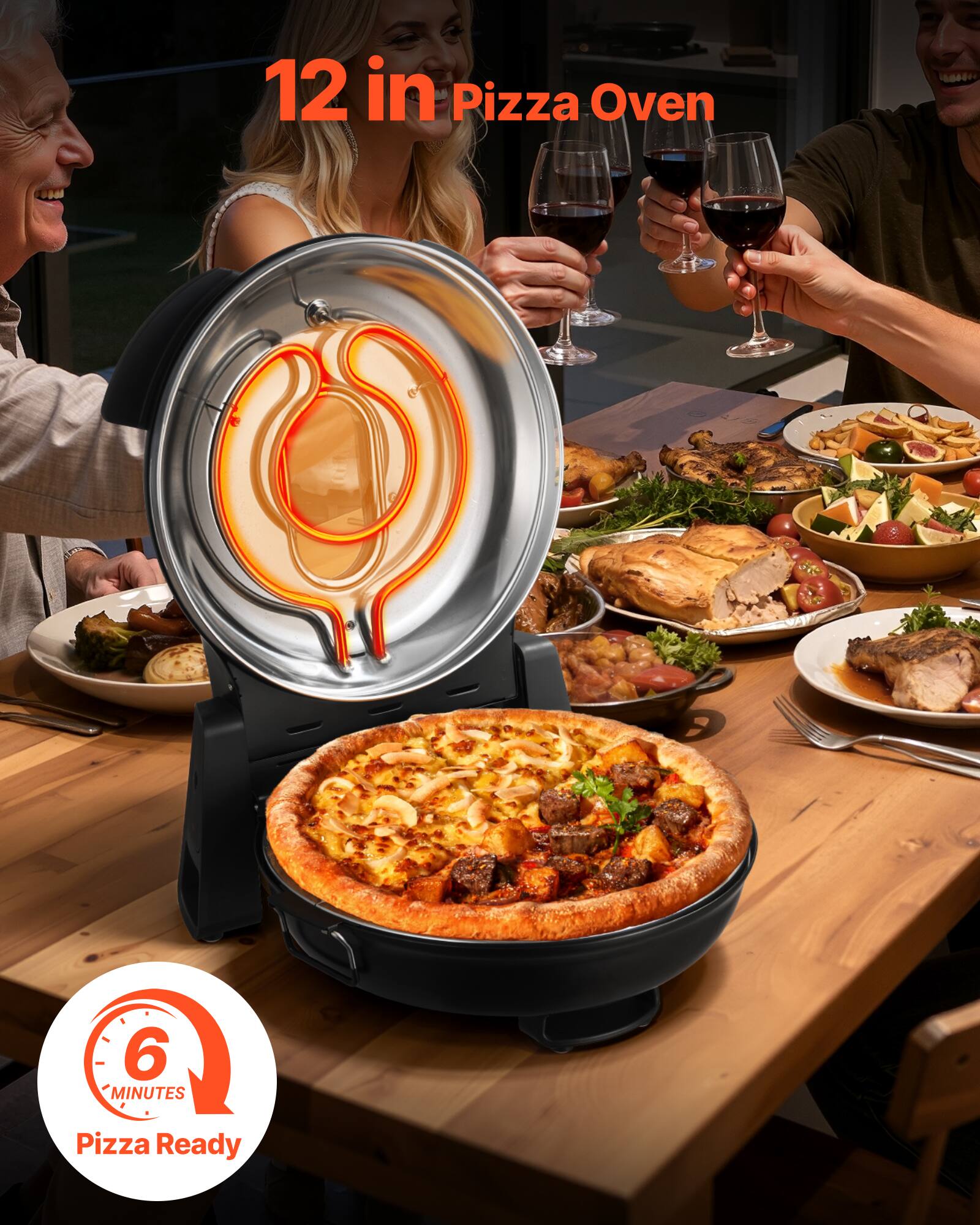12 in Pizza Oven

6 MINUTES
Pizza Ready