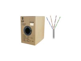 Nippon Labs - 50CP-350-SD-1K-GY 1000 ft. Bare Copper 24AWG CMR UTP Cat5e Bulk Cable, 350MHz, Solid Wire - Gray