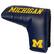 Front. Team Golf - Michigan Wolverines Tour Blade Putter Cover - Multicolor.