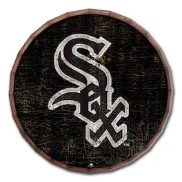 Fan Creations - Chicago White Sox 24" Cracked Color Barrel Top Sign - Multicolor