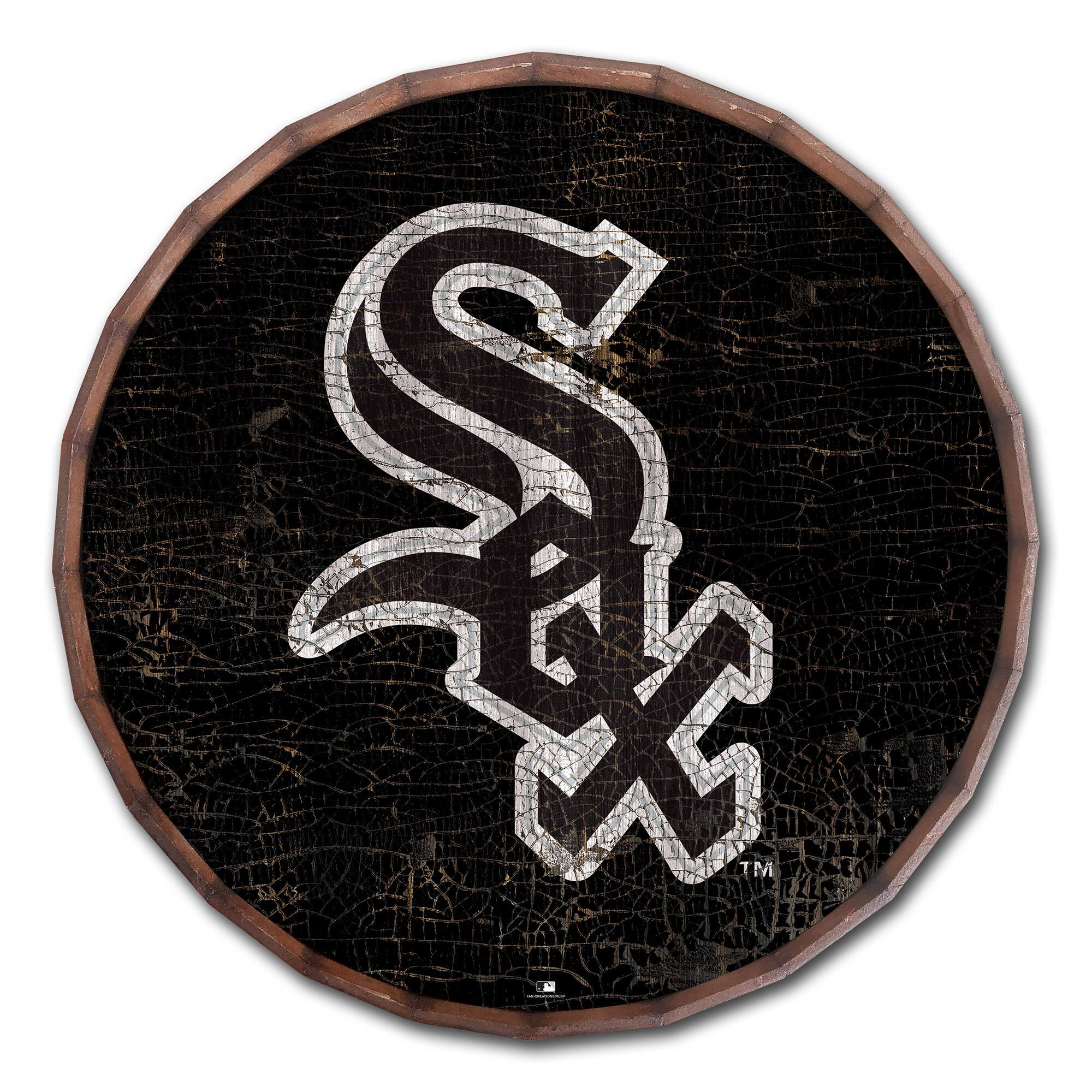 Chicago White Sox 24" Cracked Color Barrel Top Sign