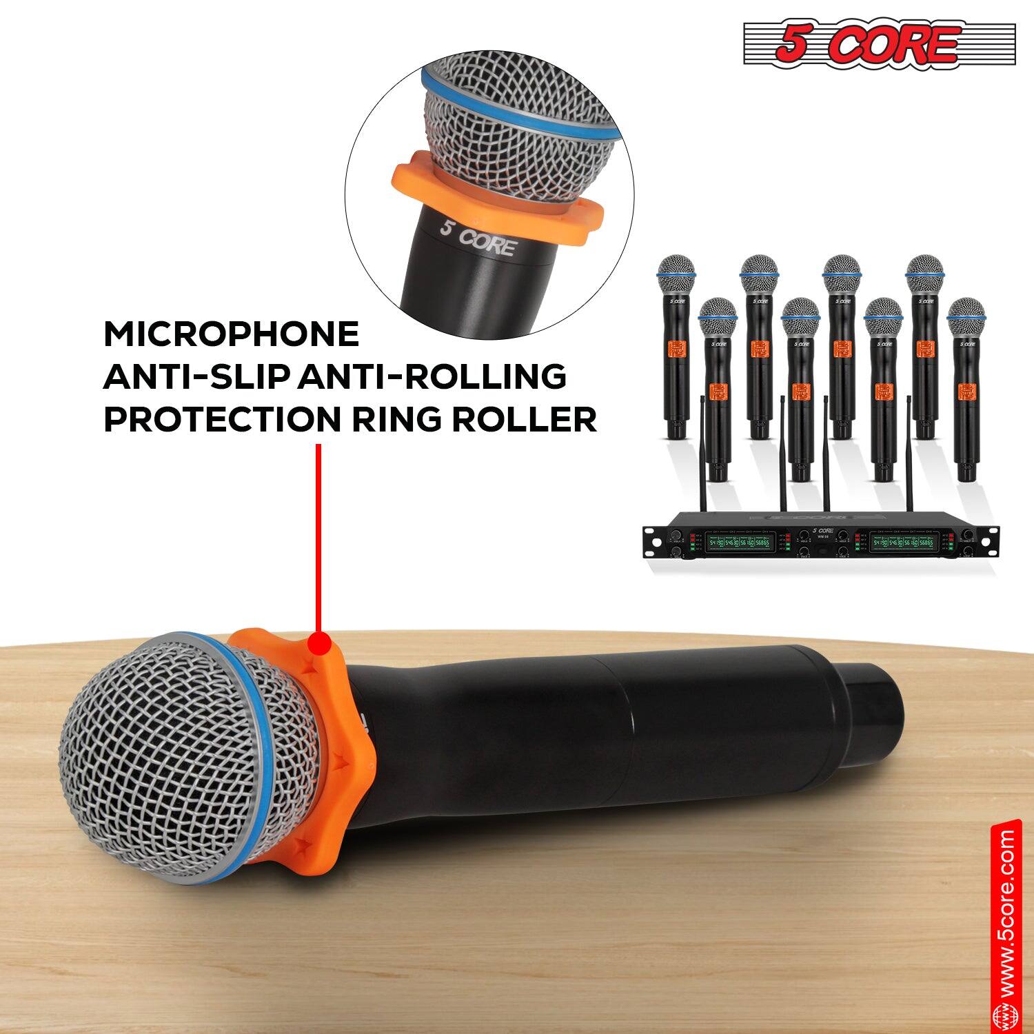 5 CORE, MICROPHONE ANTI-SLIP ANTI-ROLLING PROTECTION RING ROLLER, www.5core.com