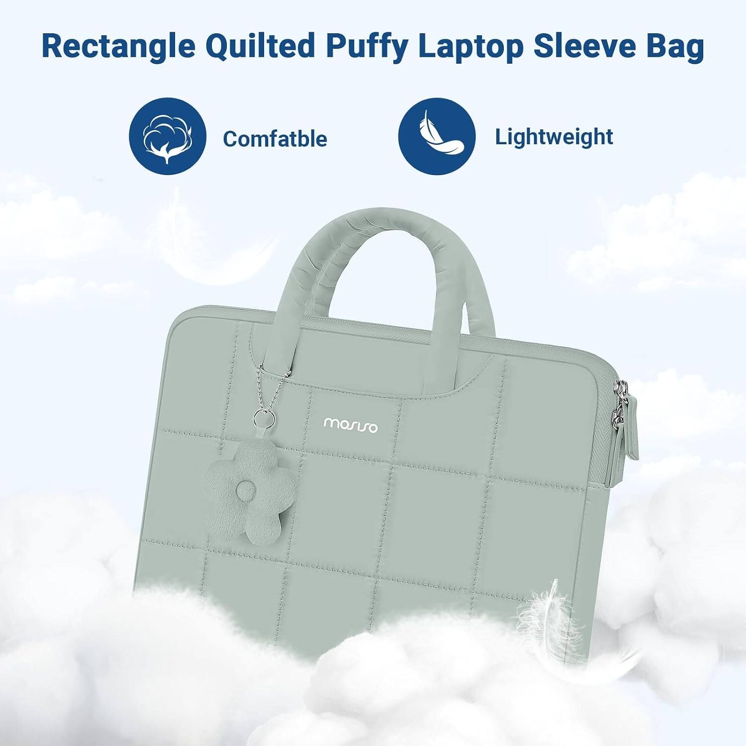 Rectangle Quilted Puffy Laptop Sleeve Bag

- Comfatble
- Lightweight