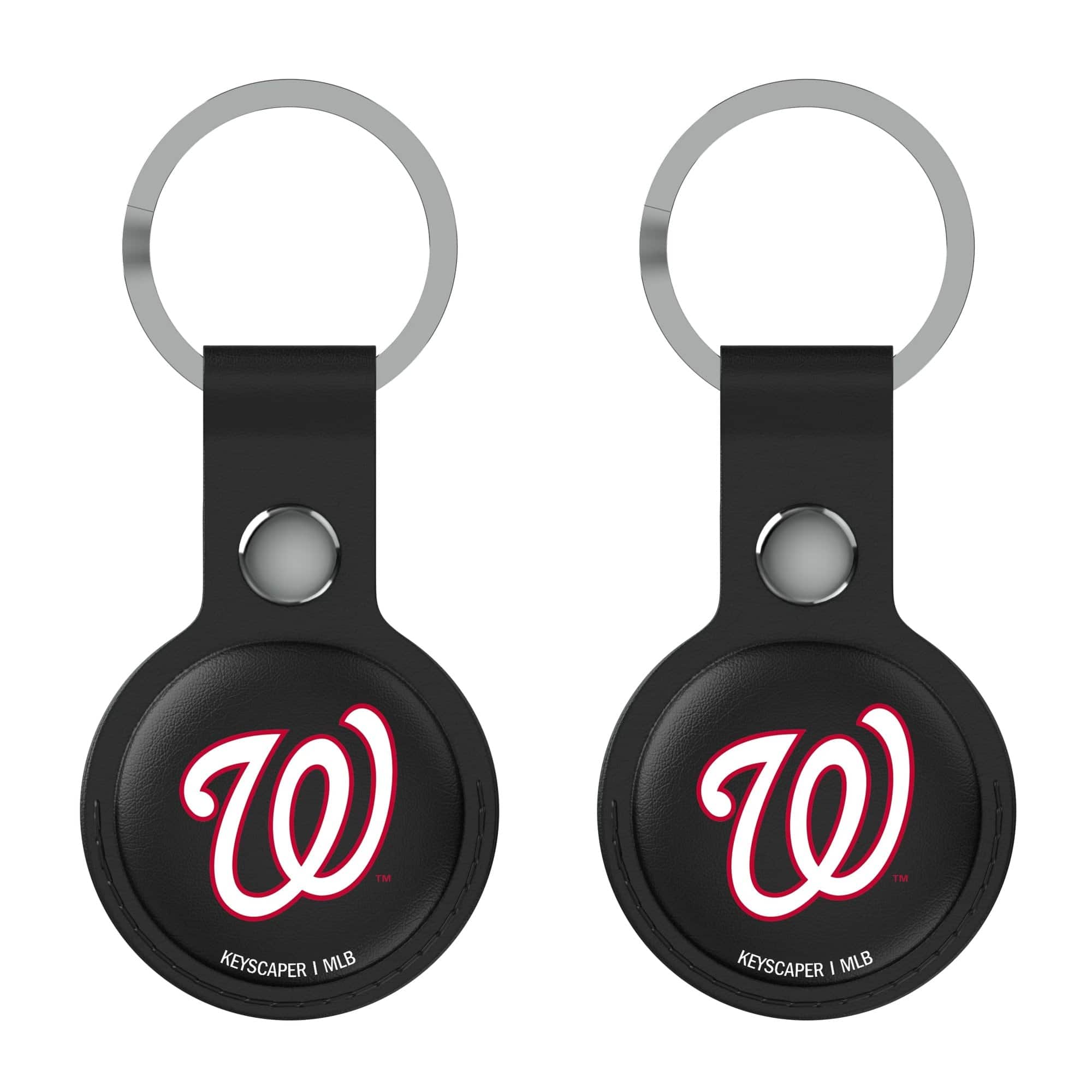 Keyscaper - Washington Nationals Two-Pack AirTag Holders - No Size - Black