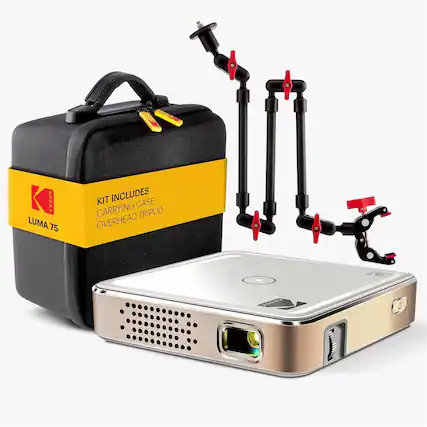 KODAK LUMA 75
KIT INCLUDES
CARRYING CASE
OVERHEAD TRIPOD
