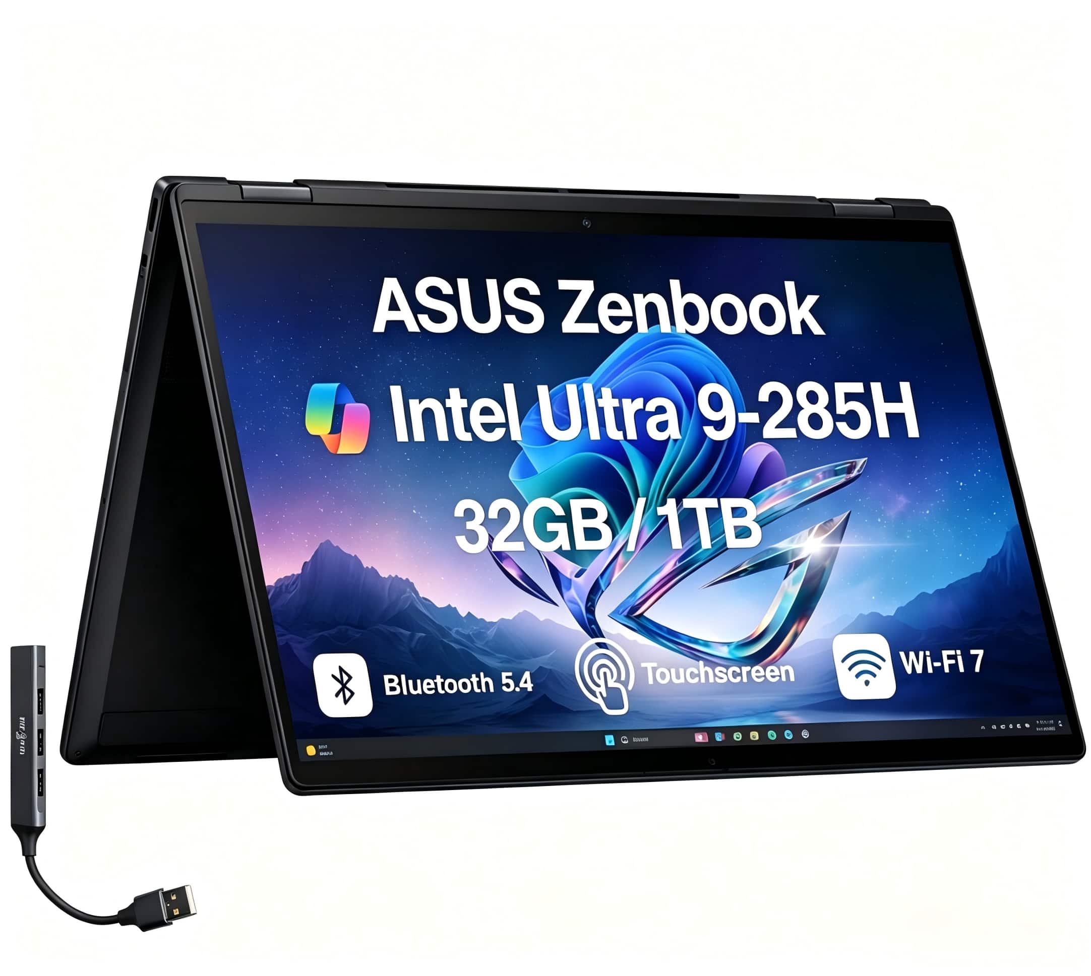 ASUS ZenBook Duo Ultra9 /32G/1T/オフィス/2画面 ASUS Upgraded Zenbook Duo 2 in 1 Laptop 14.0 2.8K (Intel Ultra 9
