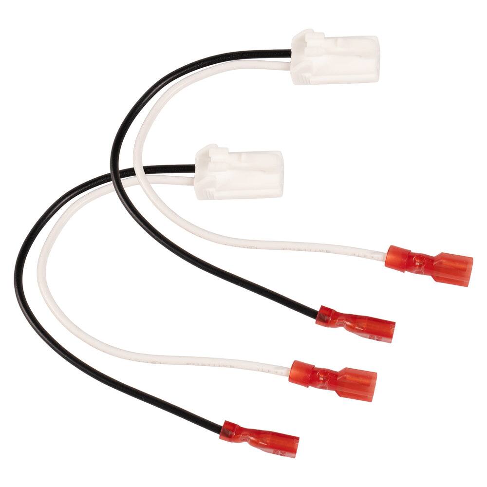 Front. NVX - NSH-8108 Speaker Harness for 1992-2013 Toyota, Mazda, Dodge - Black.