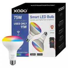 XODO Smart LED Bulb
Control your lights from anywhere
75W Replacement
Uses only 11W
WiFi
2-Pack
Xodo Smart
Control
Hundreds of colors to choose
Available on the App Store
Google Play
Access à distance
Commande vocale
Des fonctions
Changements de couleur