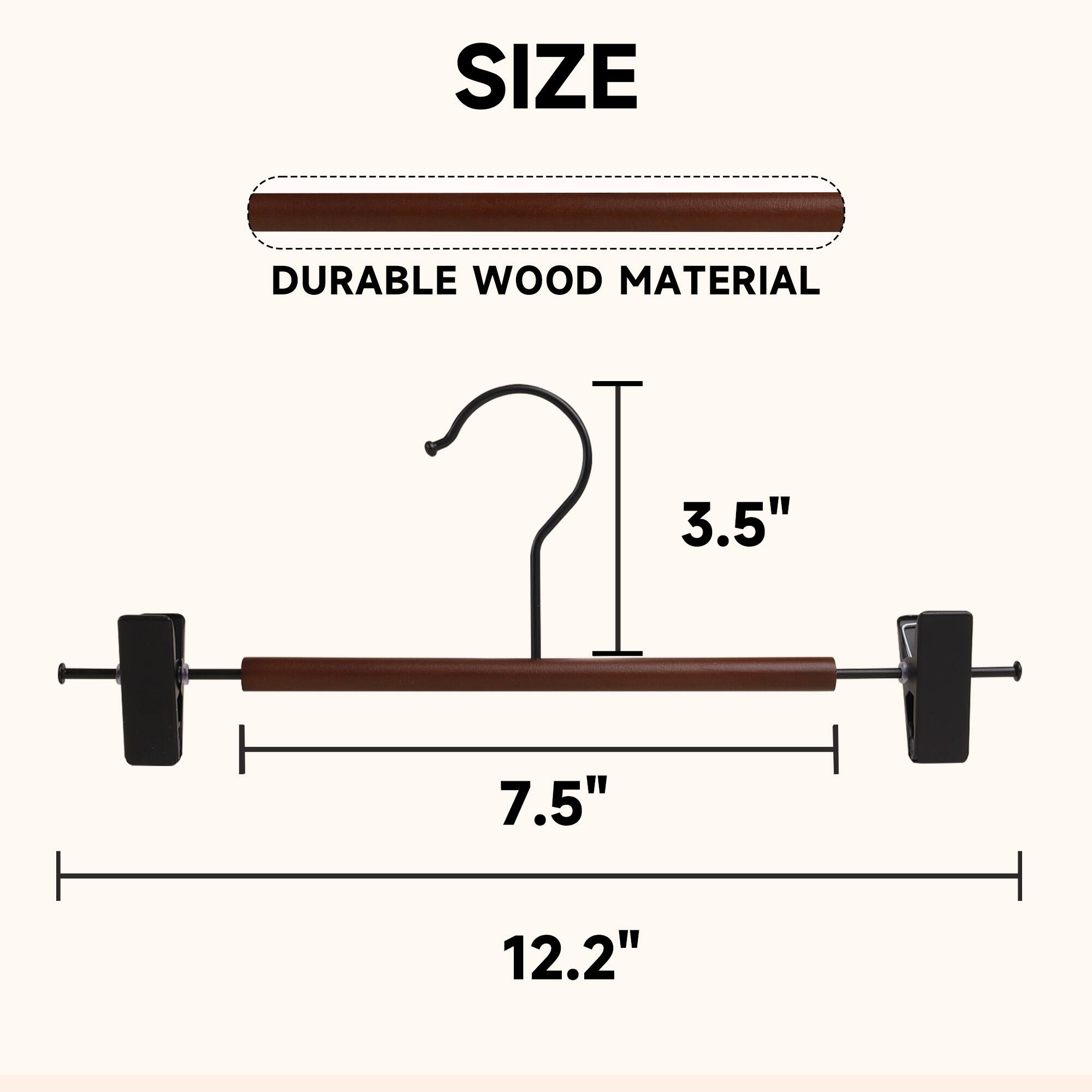 SIZE  
DURABLE WOOD MATERIAL  
3.5"  
7.5"  
12.2"