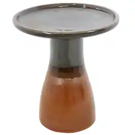 Sunnydaze - Subtle Transitions Ceramic Bird Bath - 18.5 in - Dusty Rose