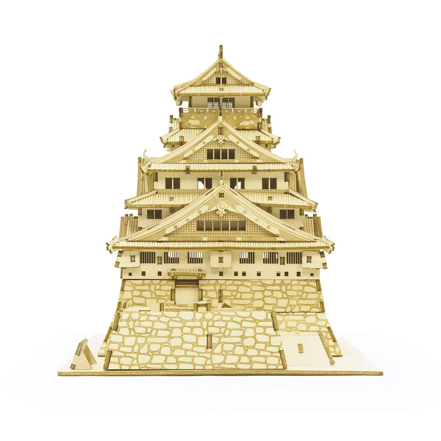 Alt View 1. 3D Puzzle - 3D DIY Puzzle: Osaka Castle wa-gu-mi - 233pcs.