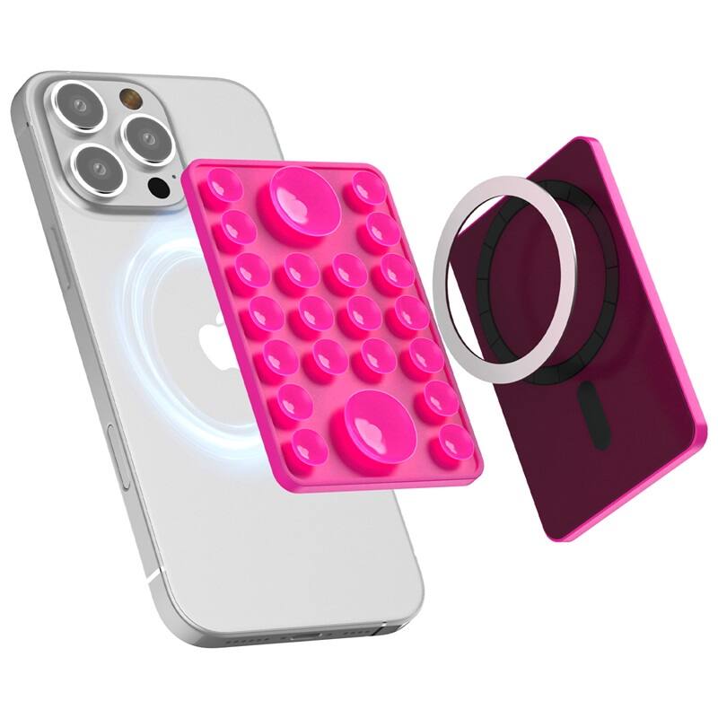 Mybat - Ultra Clingy MagSafe Suction Phone Mount – Hot - Pink