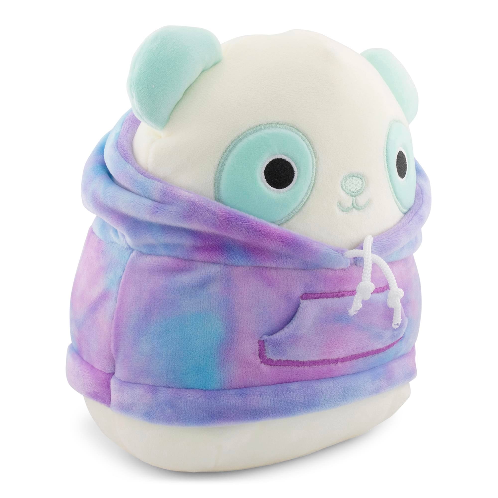 Alt View 2. Kellytoy - Squishmallows Hoodie Squad 8 Inch Plush | Sissy The Panda - Purple.