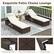 Exquisite Patio Chaise Lounge Folding Side Table Heavy-Duty Metal Frame L-Shaped Legs