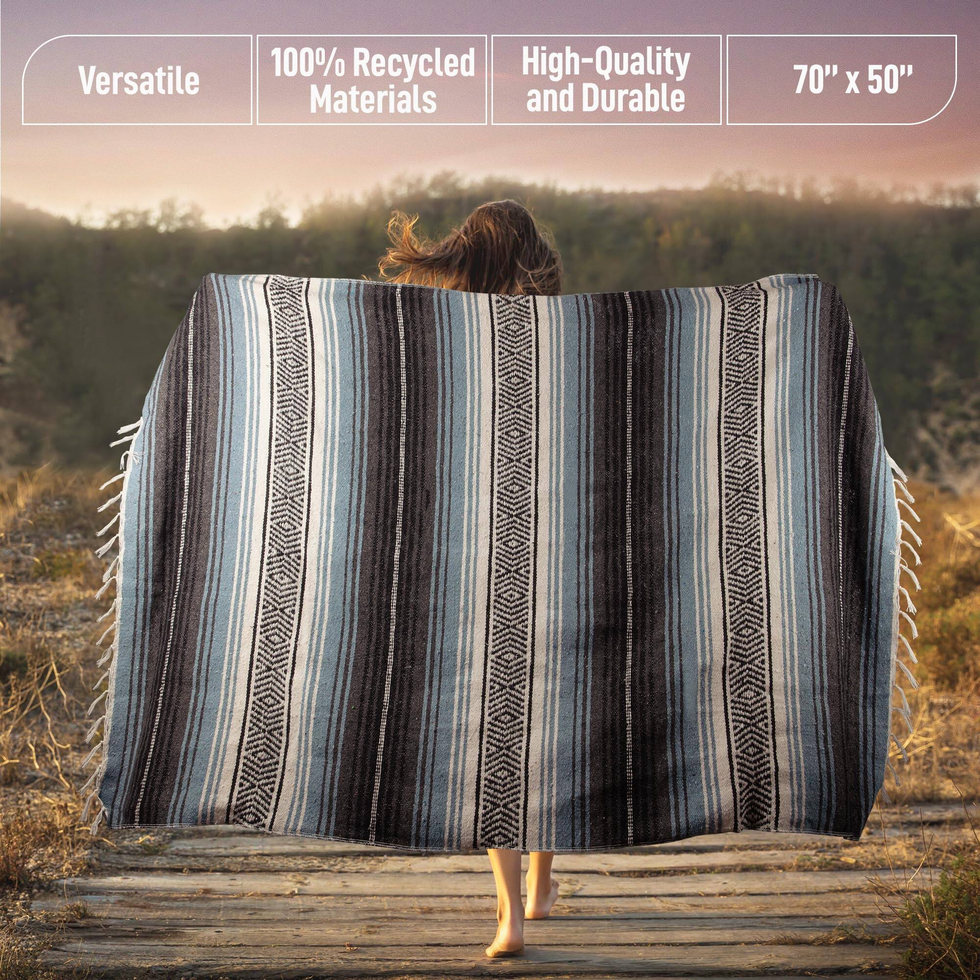 Versatile 100% Recycled High-Quality Materials and Durable 70" x 50"