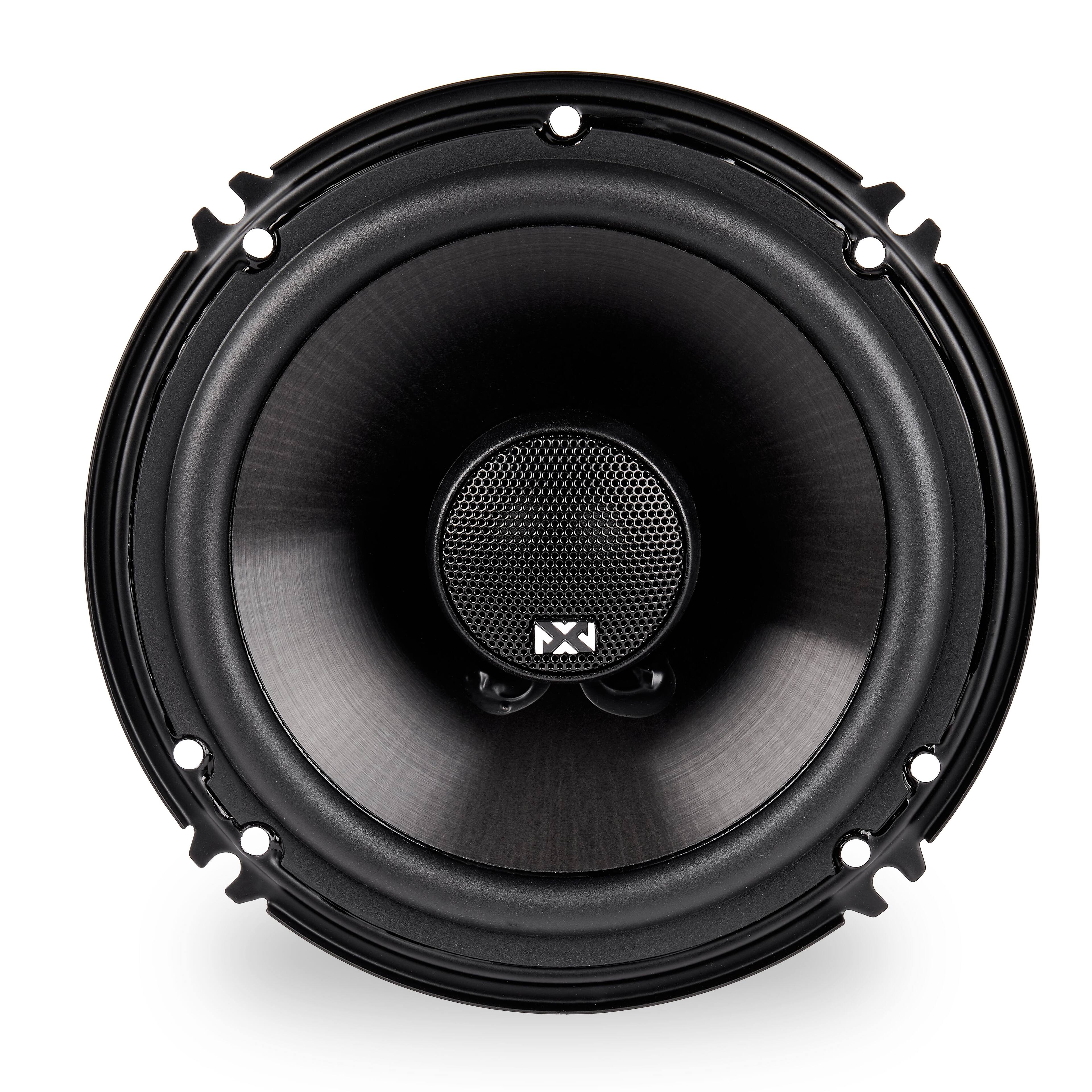 Alt View 1. NVX - VSP60 600W Peak (200W RMS) 6in V-Series 2-Way Coaxial Speakers with 25mm Silk Dome Tweeters.