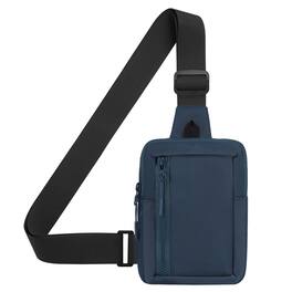 Unique Bargains - Mini Sling Bag 7.5 Inch Small Anti Theft Crossbody Sling Backpack Nylon Chest Bag Fanny Pack for Travel Running - Dark Blue
