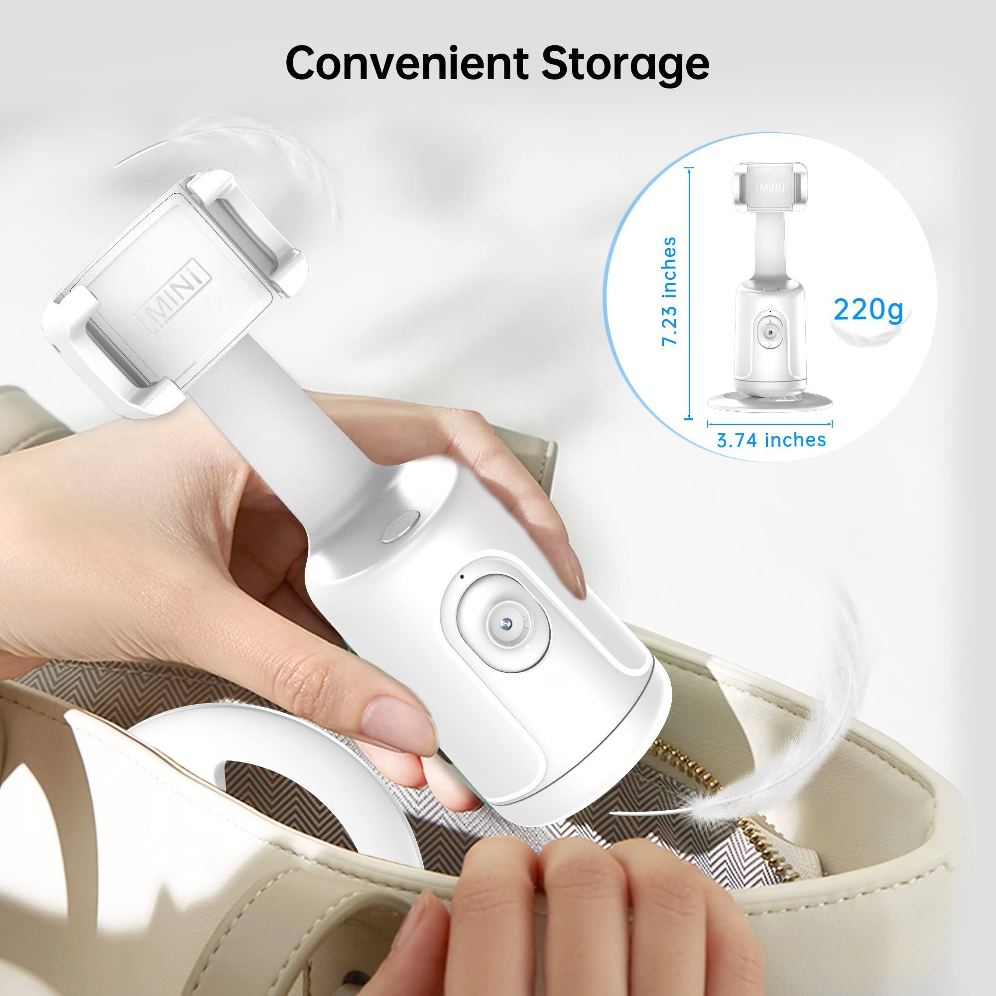 Convenient Storage  
MINI  
7.23 inches  
3.74 inches  
220g