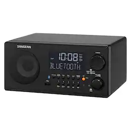 Sangean - WR-22 FM-RBDS/AM/USB Bluetooth Digital Tabletop Radio with Remote - Black