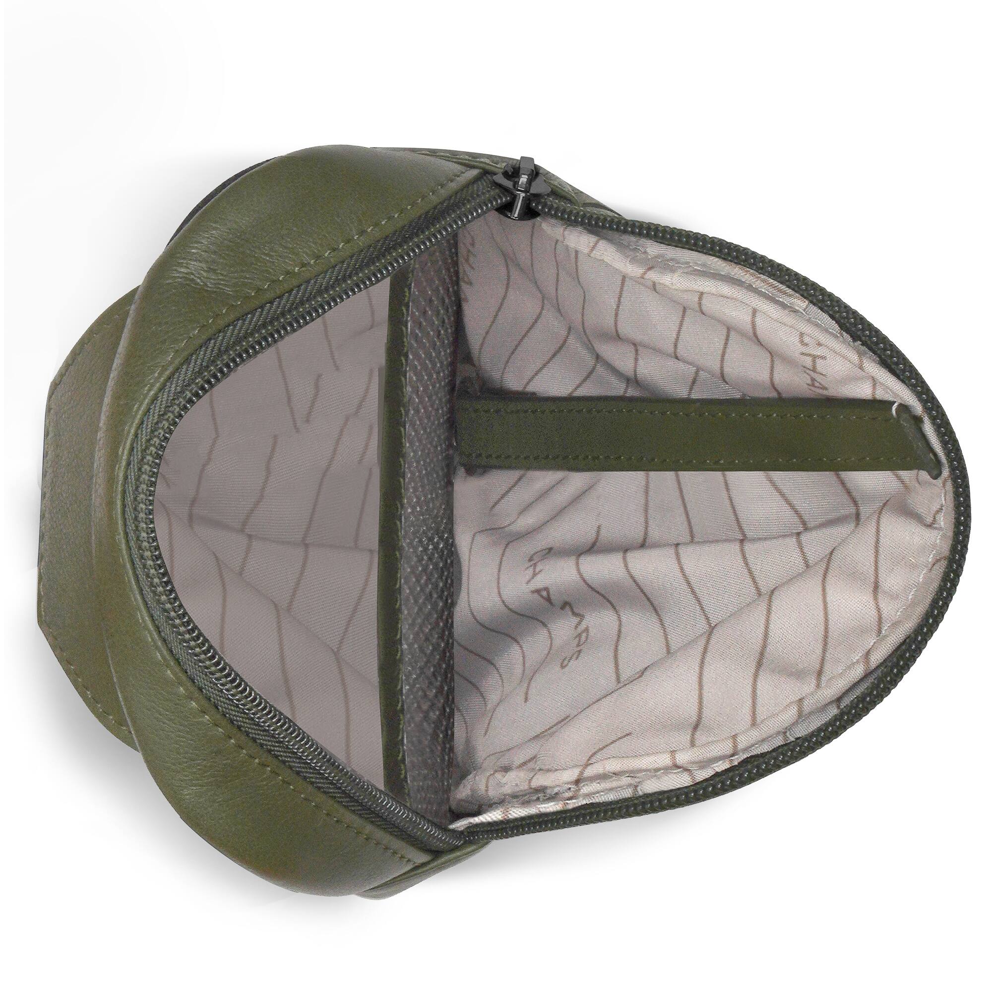 Back. Champs - Onyx Collection Leather Holster Crossbody Bag - Khaki.