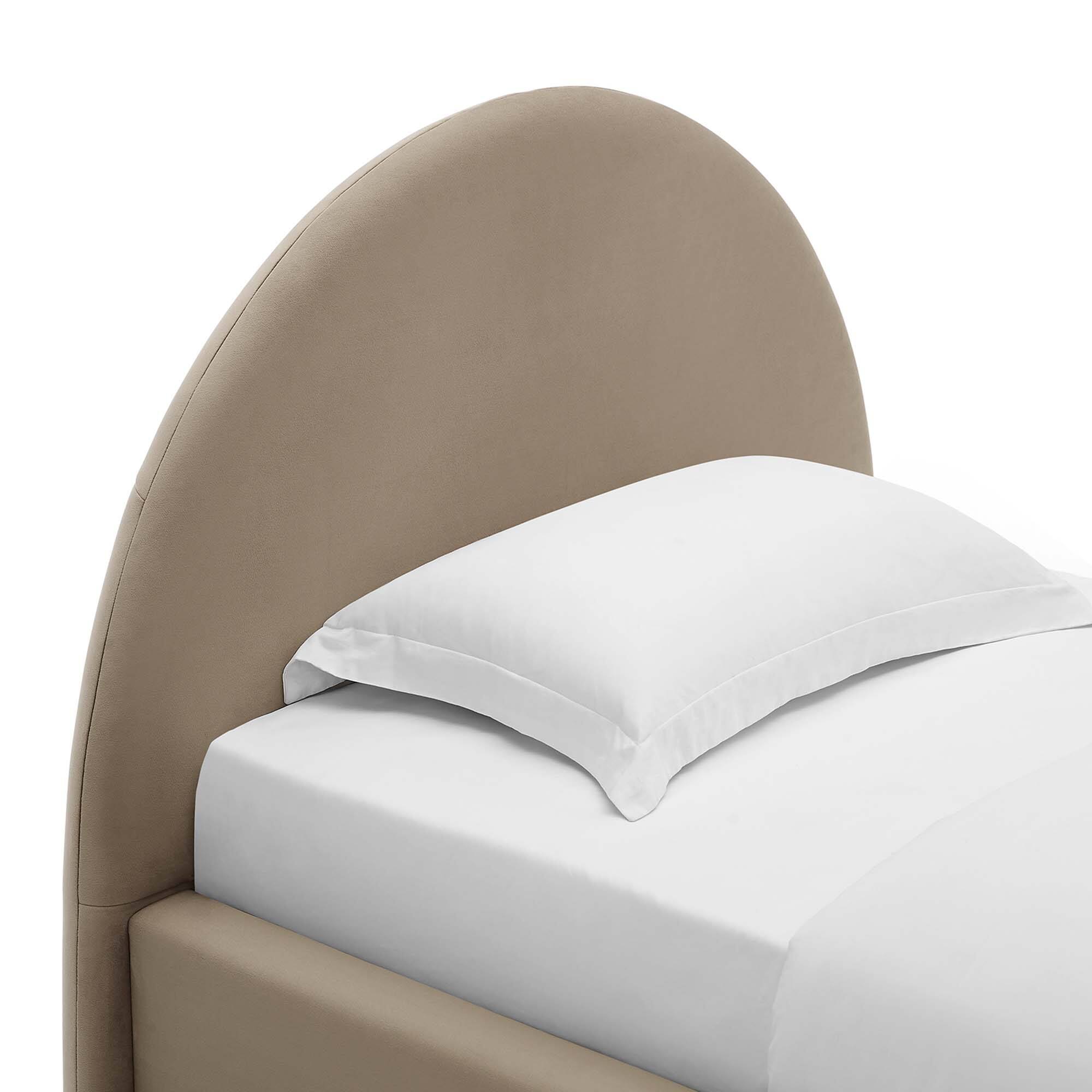 Alt View 4. Modway - Liva Performance Velvet King Bed - Blue.