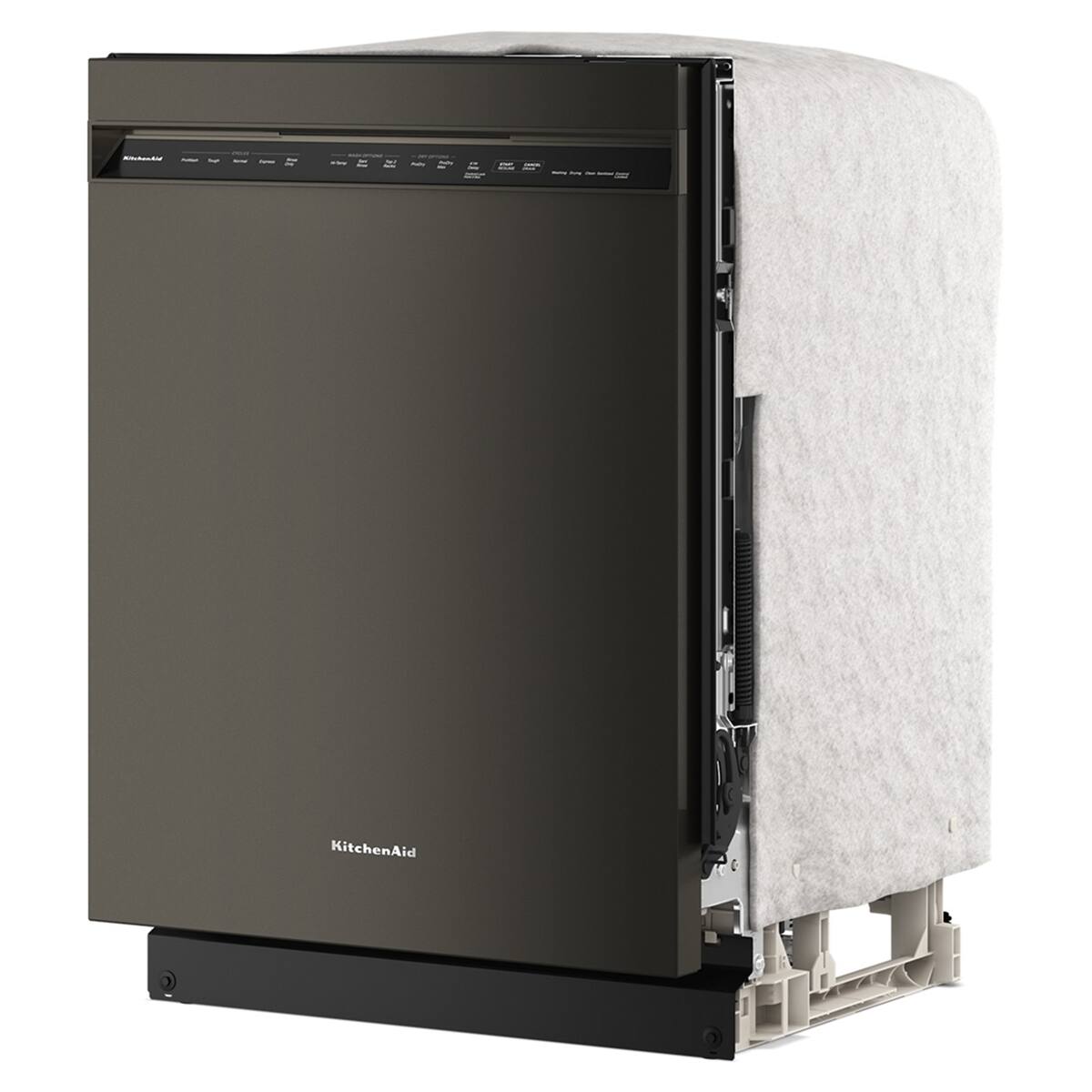 Alt View 9. KitchenAid - KitchenAid - 24" Front Control Built-In Stainless Steel Tub Dishwasher with Third Level Jet Rack and 41 dBA - Black Ore - Black Ore.