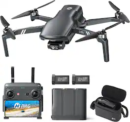 Holy Stone - HS900 Plus 4K GPS Camera Drone with 3-Axis Gimbal, 2 Batteries and Charging Hub - Black