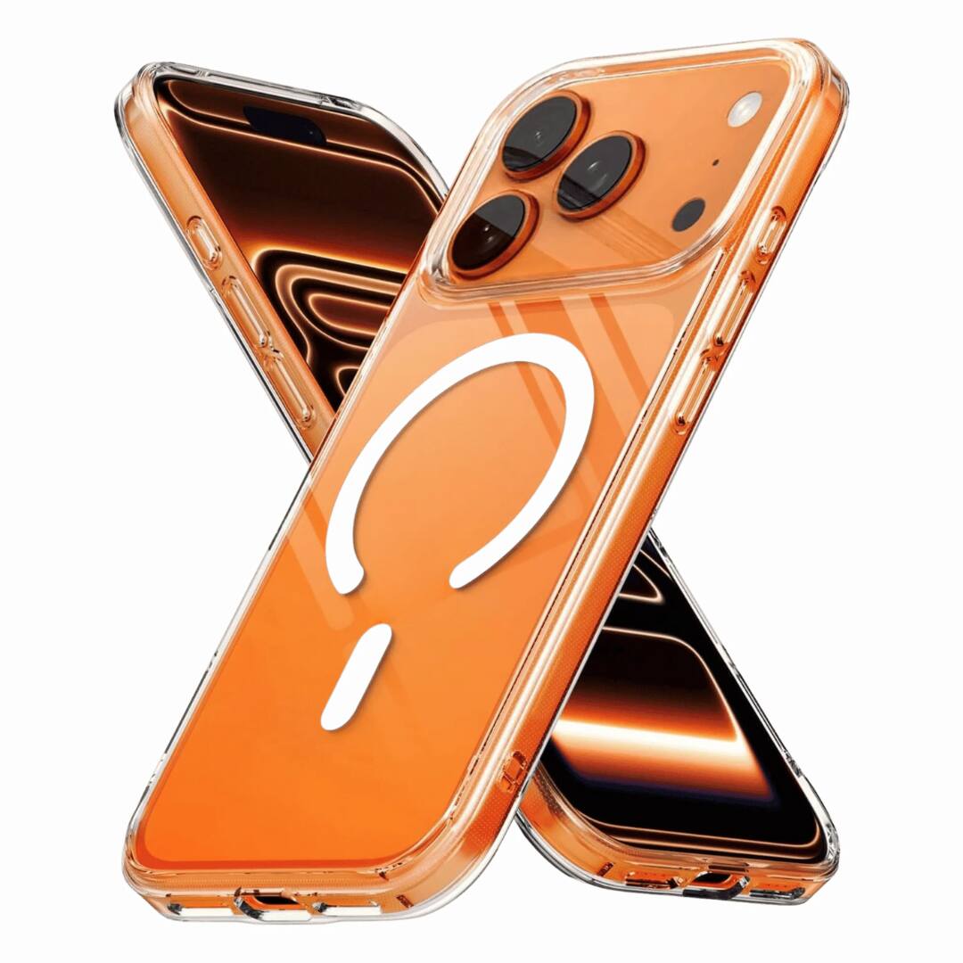 Front. Entronix - Entronix Magnetic Clear Case for iPhone 17 Pro Max - Slim Hard Back Design - Clear.