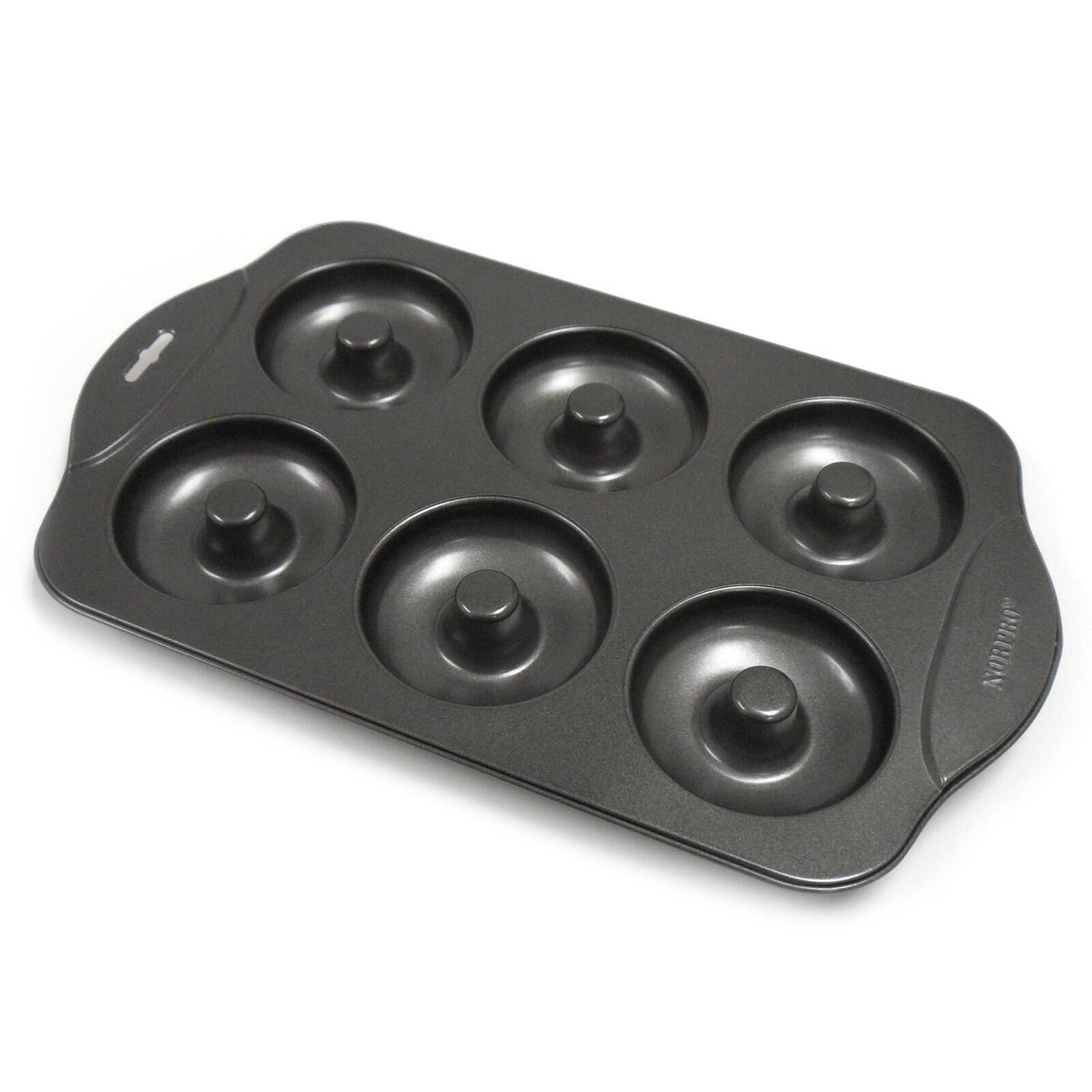 Norpro - Nonstick 6-Cavity Donut Pan - Black