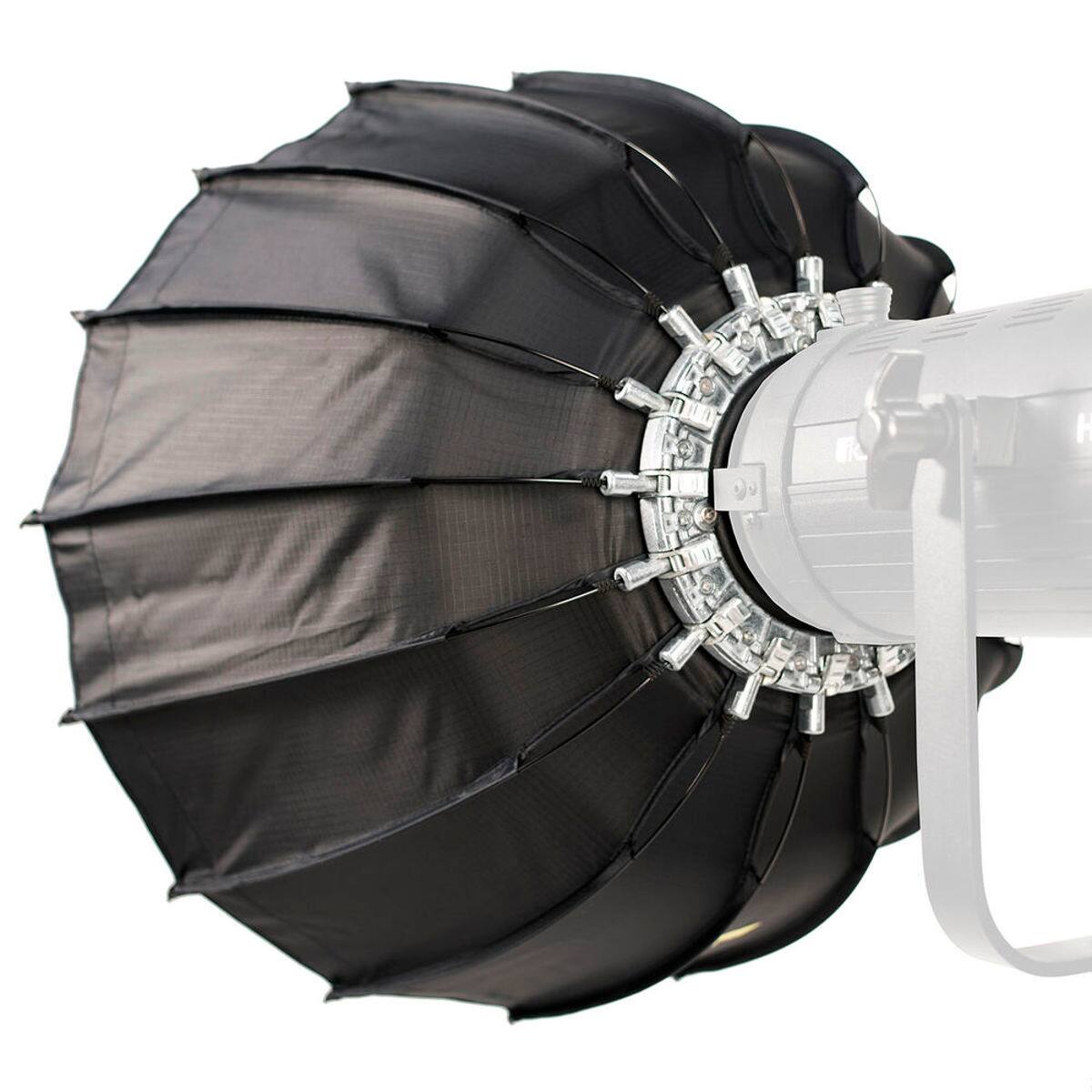 Alt View 4. Ikarao - Ikan SB-24 24" Softbox for HF150 & SFB150 LED Fresnel Lights.