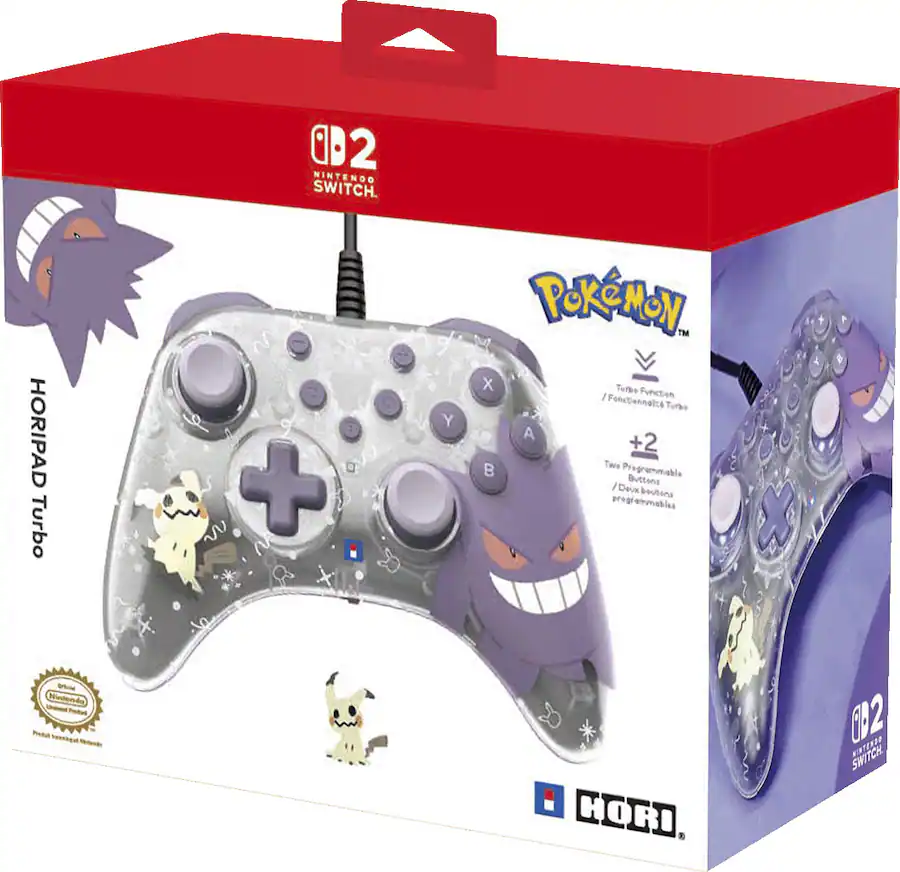 Hori HORIPAD Turbo (Gengar & Mimikyu) Wired Controller for Nintendo ...