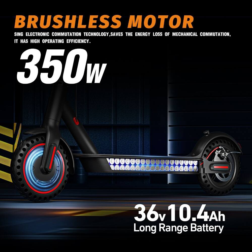 BRUSHLESS MOTOR SING ELECTRONIC COMMUTATION TECHNOLOGY SAVES THE ENERGY LOSS OF MECHANICAL COMMUTATION, IT HAS HIGH OPERATING EFFICIENCY. 350w 36v 10.4Ah Long Range Battery