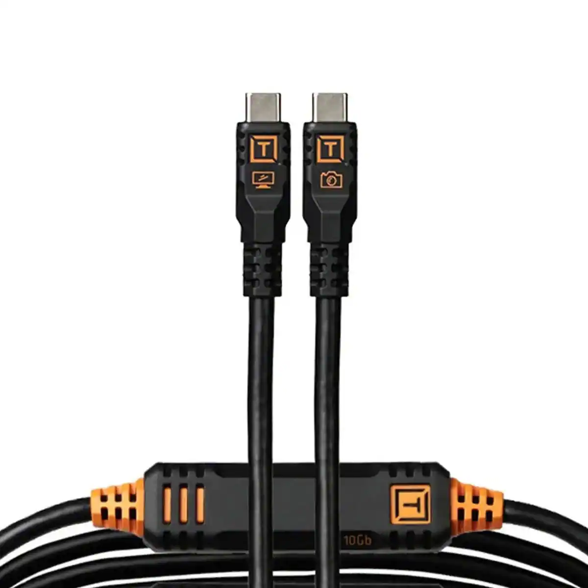 Alt View 2. Tether Tools - Tether Tools TetherPro Optima 10G 31' USB-C Straight to USB-C Straight Cable, Black.