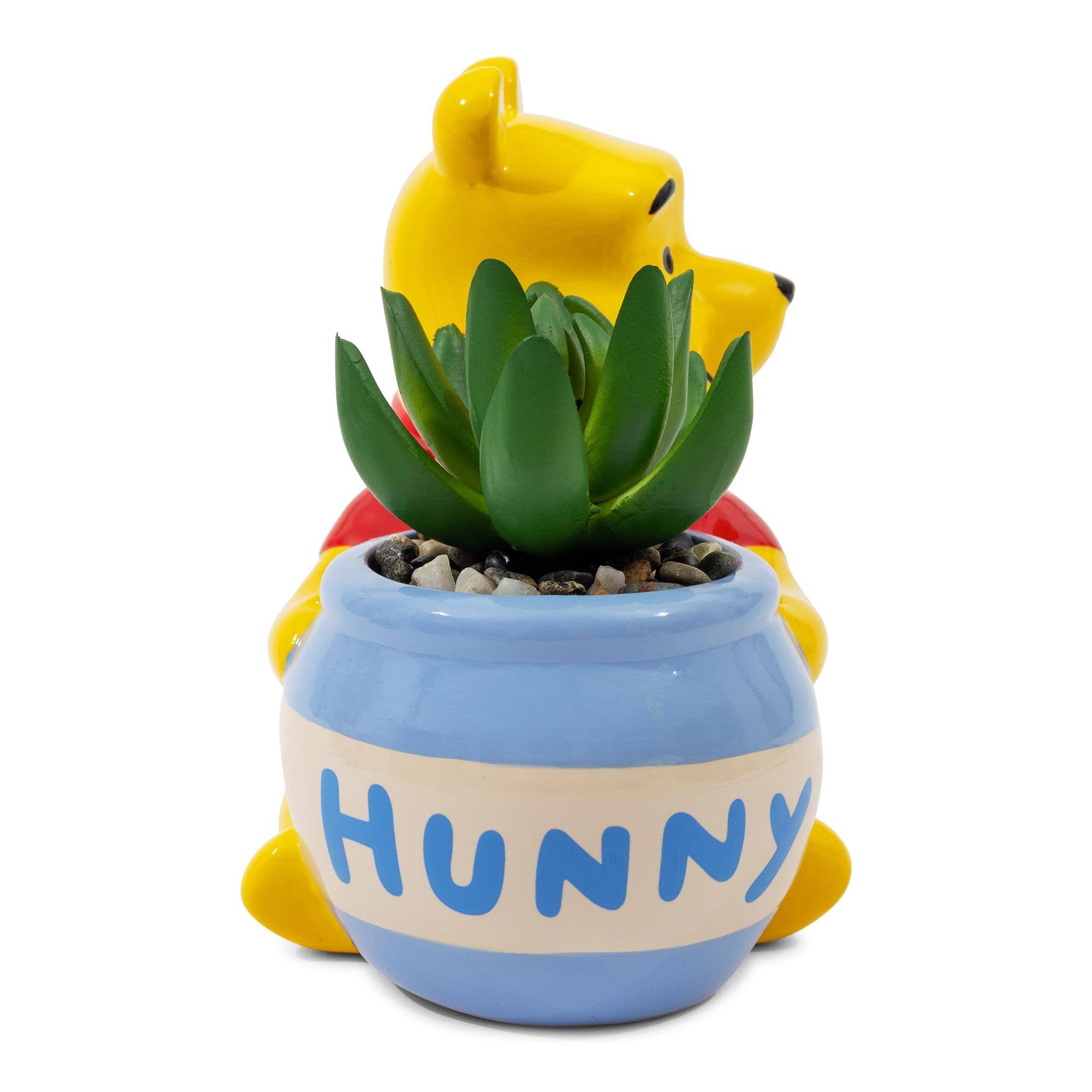 Alt View 10. Disney - Disney Winnie the Pooh Hunny Pot Ceramic Mini Planter With Artificial Succulent - Yellow.