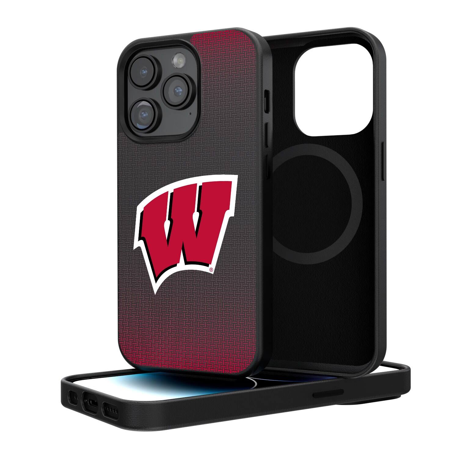 Keyscaper - NCAA - Wisconsin Badgers Linen Logo iPhone Magnetic Bump Case - 15 - Black price history on PriceWatchPro