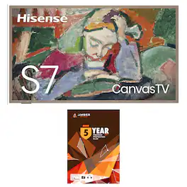 Hisense - 65S75N CanvasTV 4K QLED TV with 5 Year Amber Protection (2024)