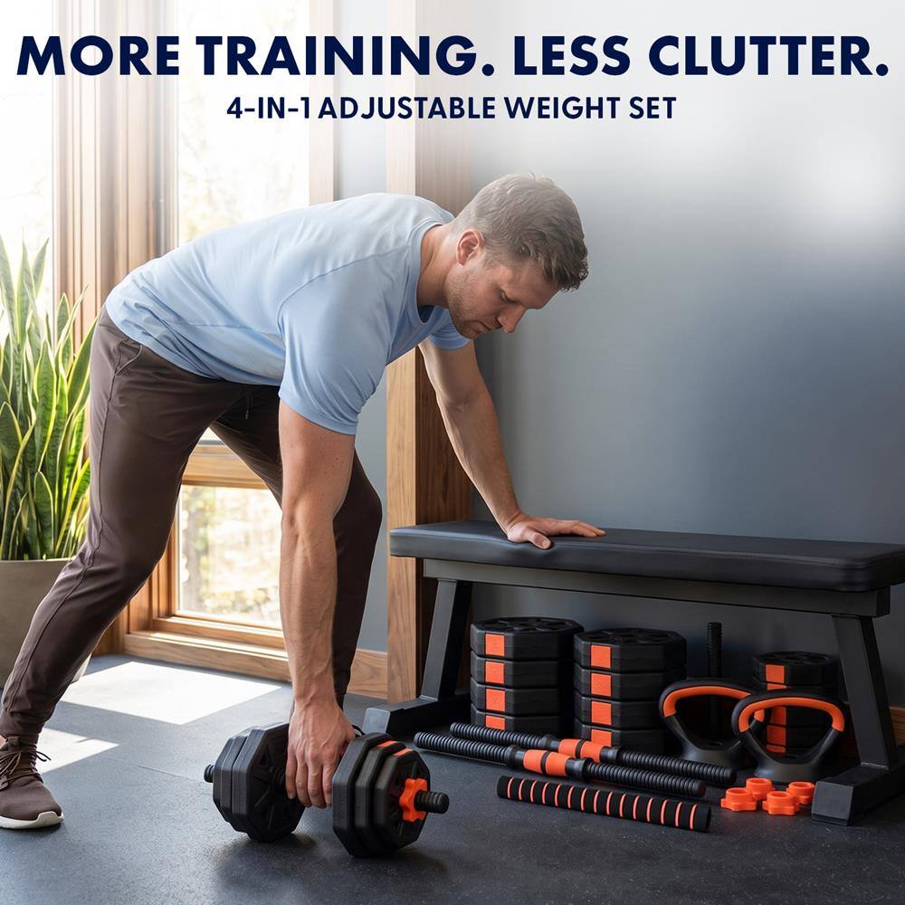 MORE TRAINING. LESS CLUTTER.  
4-IN-1 ADJUSTABLE WEIGHT SET