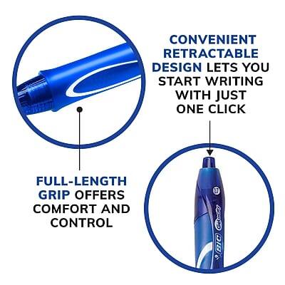CONVENIENT RETRACTABLE DESIGN LETS YOU START WRITING WITH JUST ONE CLICK

FULL-LENGTH GRIP OFFERS COMFORT AND CONTROL