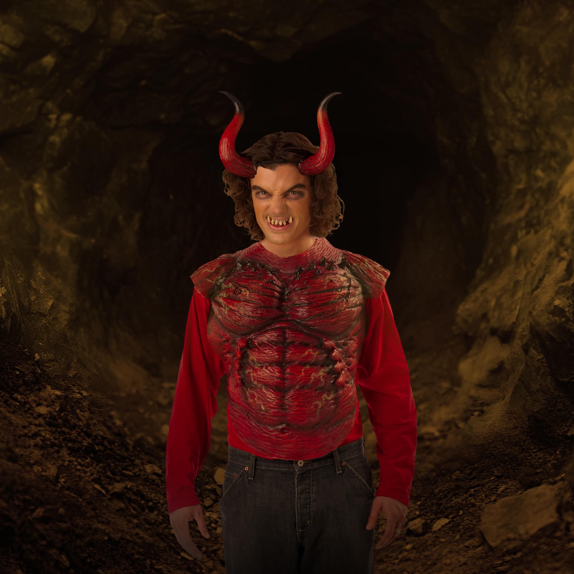 Alt View 10. California Costumes - Hellion Horns Without Teeth - Red.