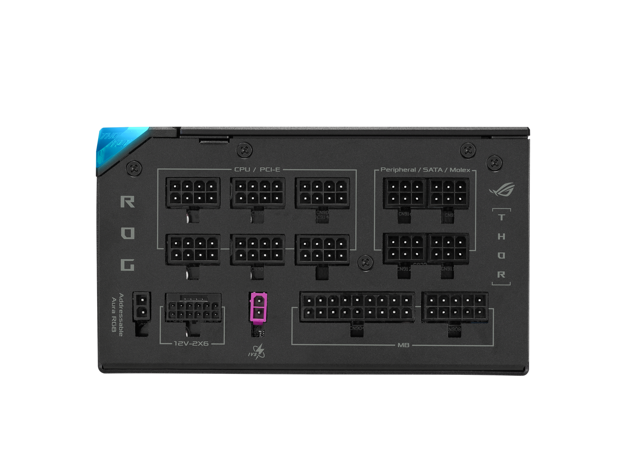 ROG Aura RGB Addressable 12V-2X6 CPU / PCI-E  
Peripheral / SATA / Molex  
MB  
THOR