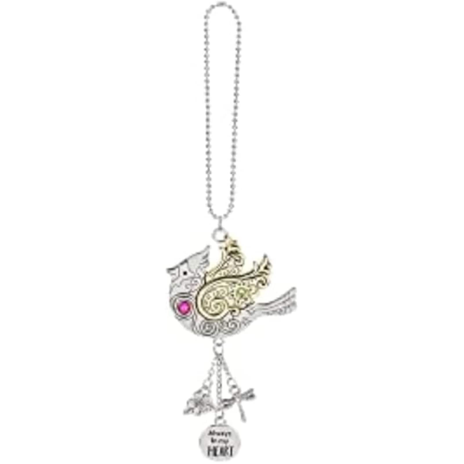 Ganz - and Gold Cardinal Car Charm 2 Inches with Chain - Silver price history on PriceWatchPro