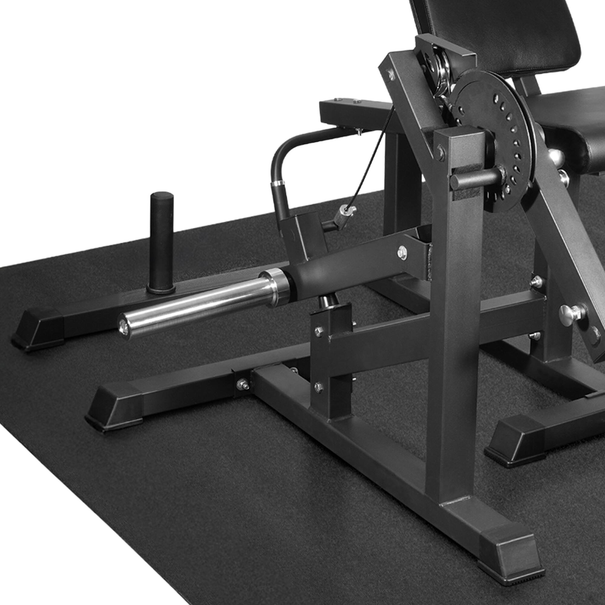 Alt View 6. BalanceFrom Fitness - BalanceFrom Fitness 2-in-1 Lying Leg Extension and Curl Machine Gym Equipment - Black.