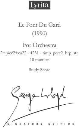 PopMarket - Lloyd: Le Pont Du Gard for Orchestra - Study Score - Multicolor