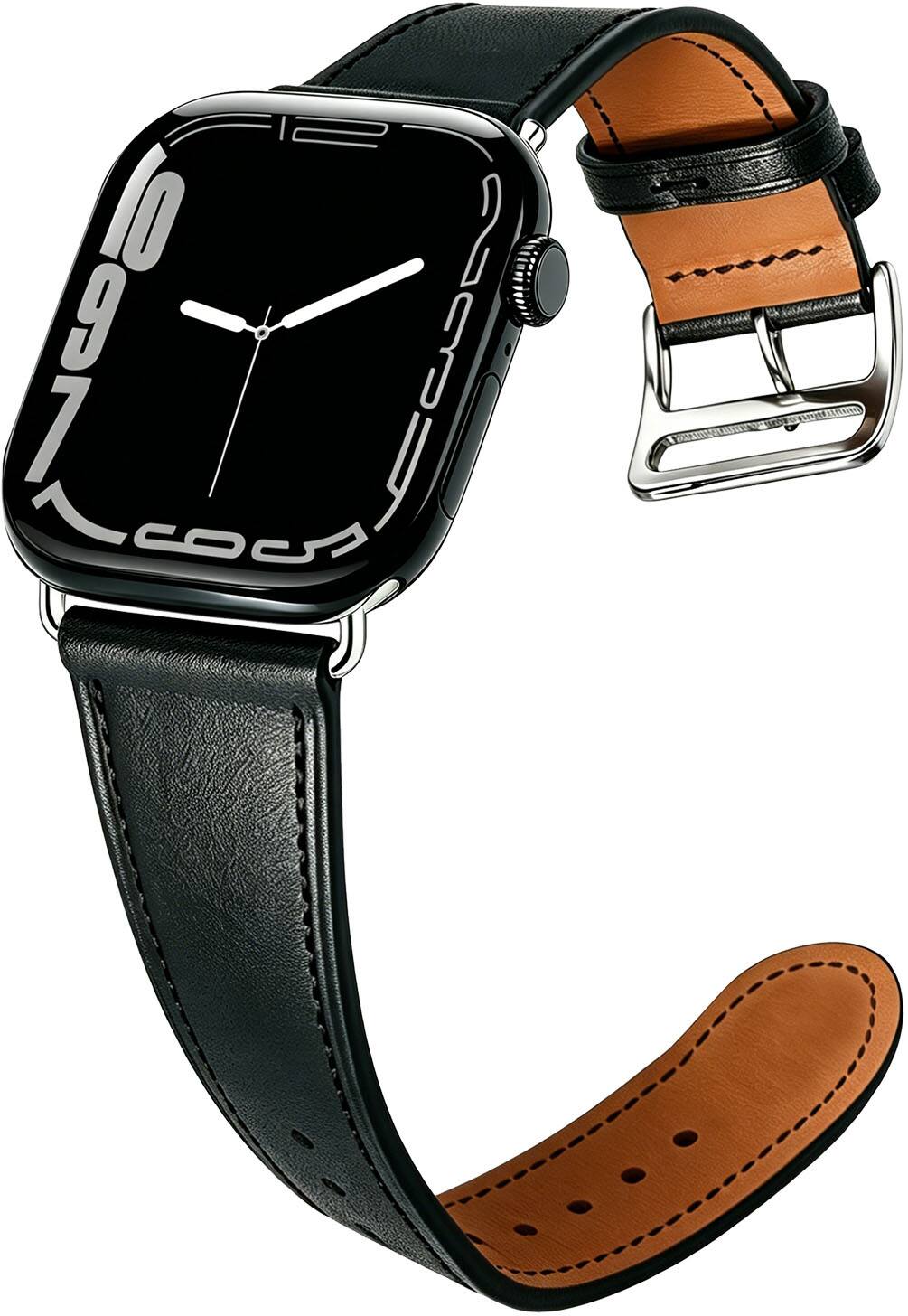 Angle. NEXT - Richfield Leather Band - Black.