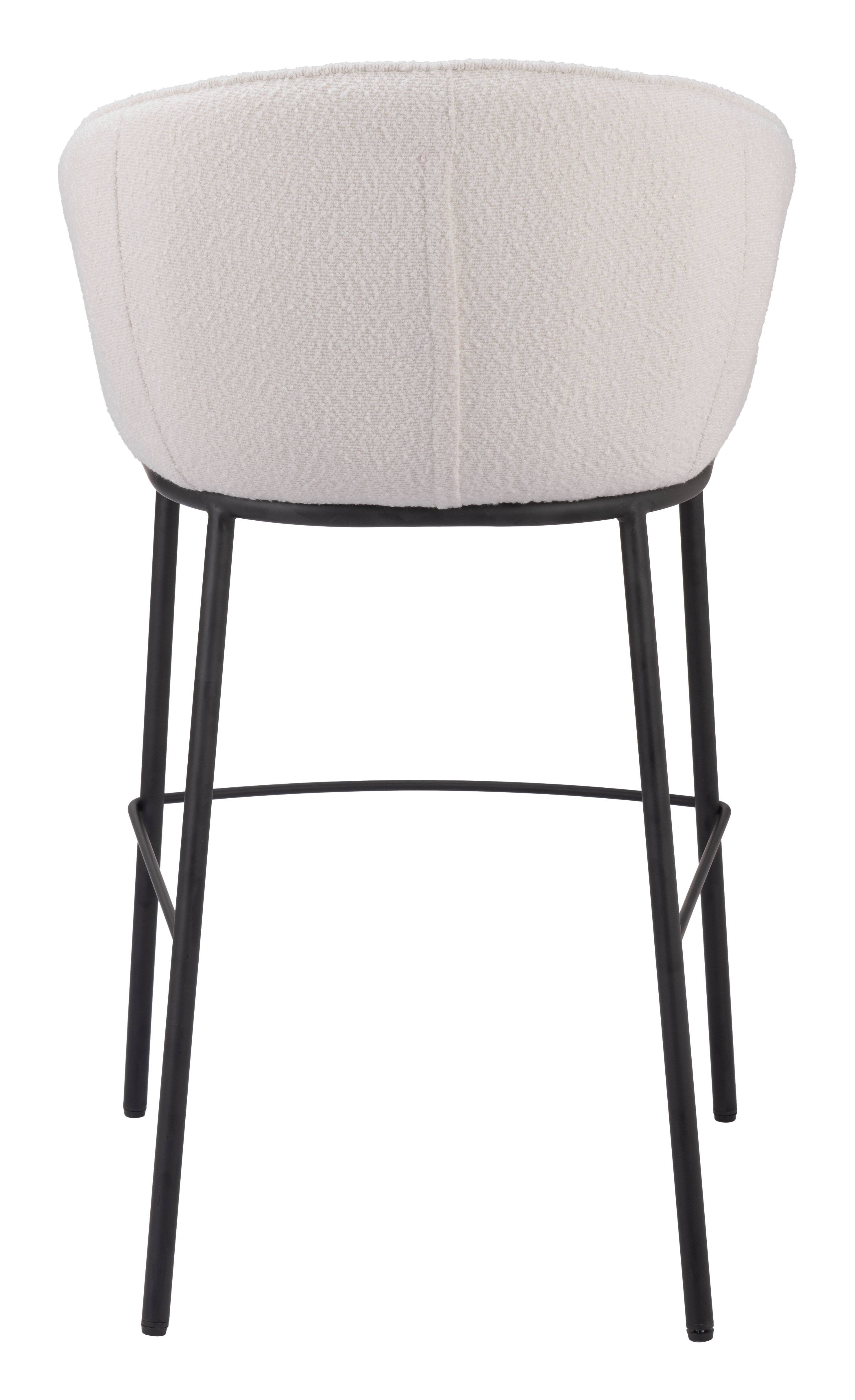 Alt View 2. Hivvago - Essen Barstool Ivory - Ivory.