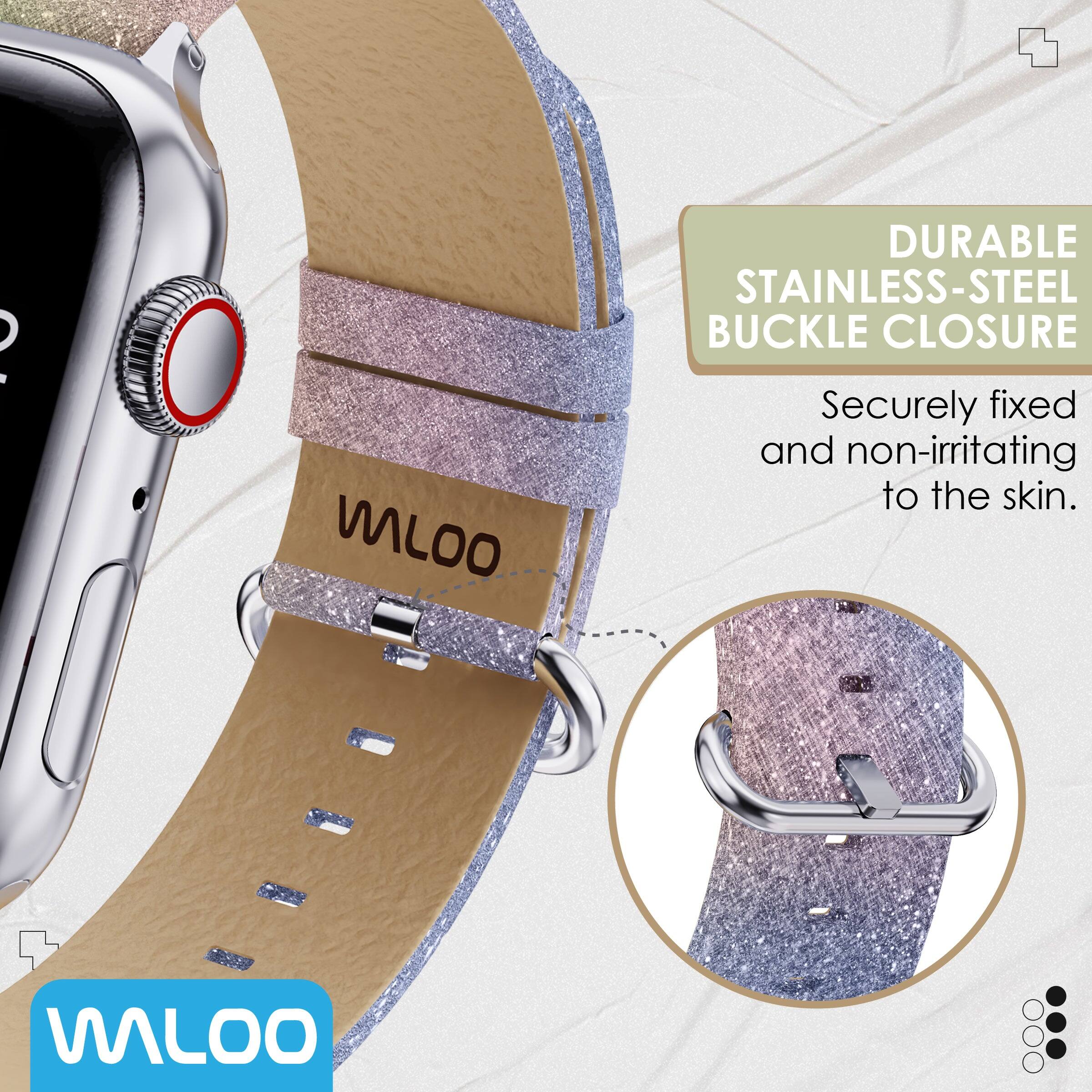 DURABLE STAINLESS-STEEL BUCKLE CLOSURE  
Securely fixed and non-irritating to the skin.