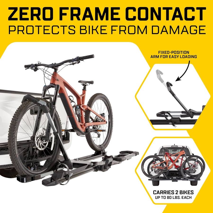 Soarify Bike Rack Saris SuperClamp G4 2 Bike Hitch Rack Lightweight Platform Carrier with ...