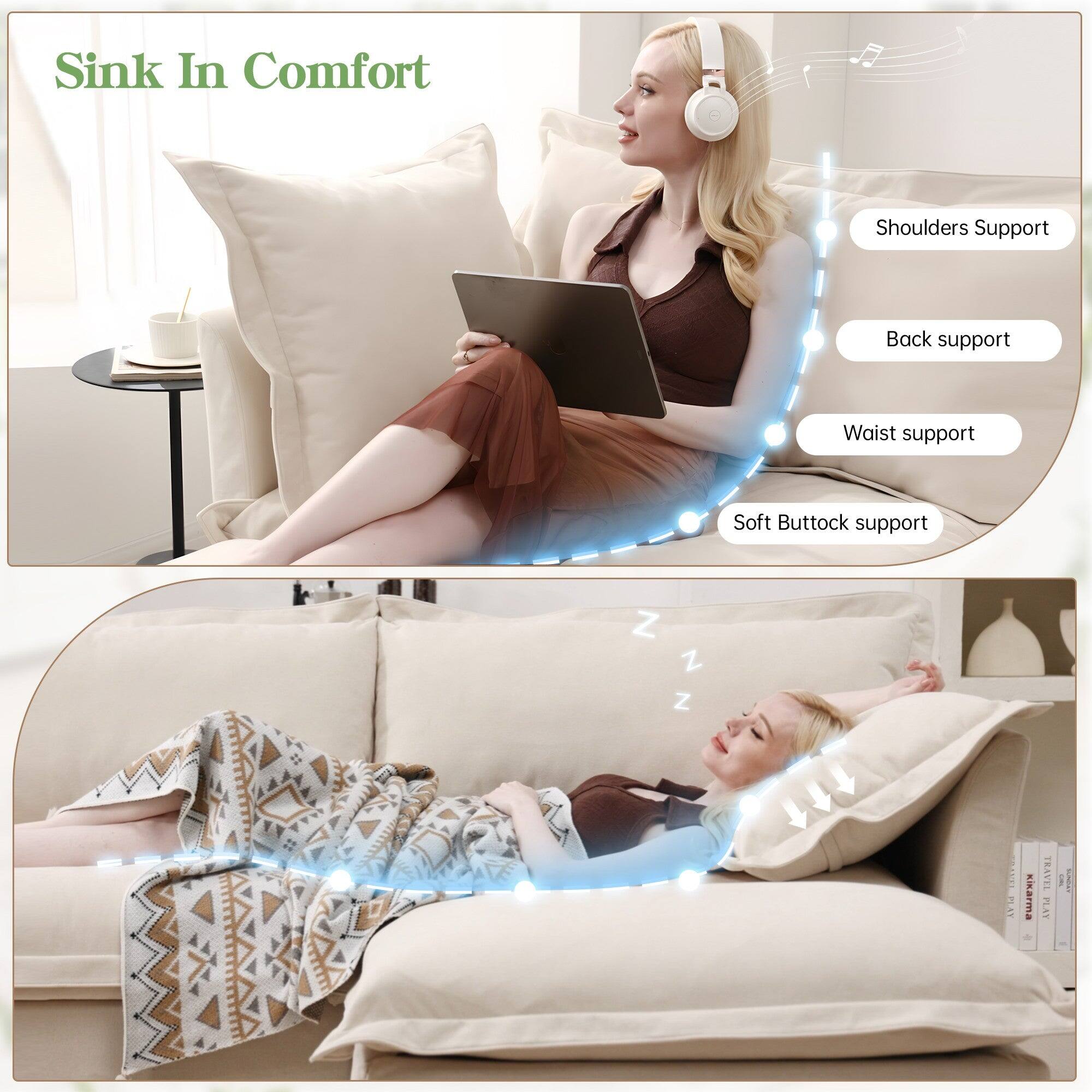 Sink In Comfort

Shoulders Support  
Back support  
Waist support  
Soft Buttock support

ikarma TRAVEL PLAY