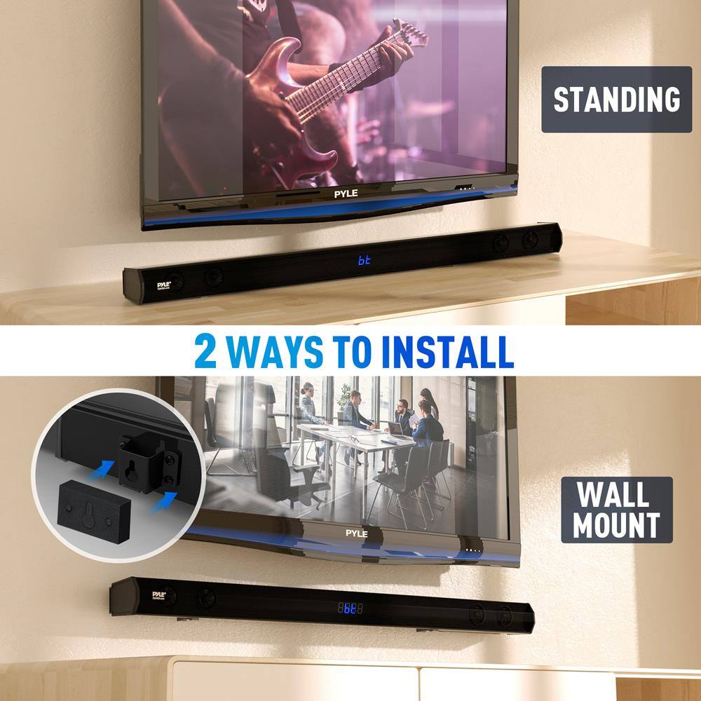 STANDING  
PYLE bt  
2 WAYS TO INSTALL  
WALL MOUNT