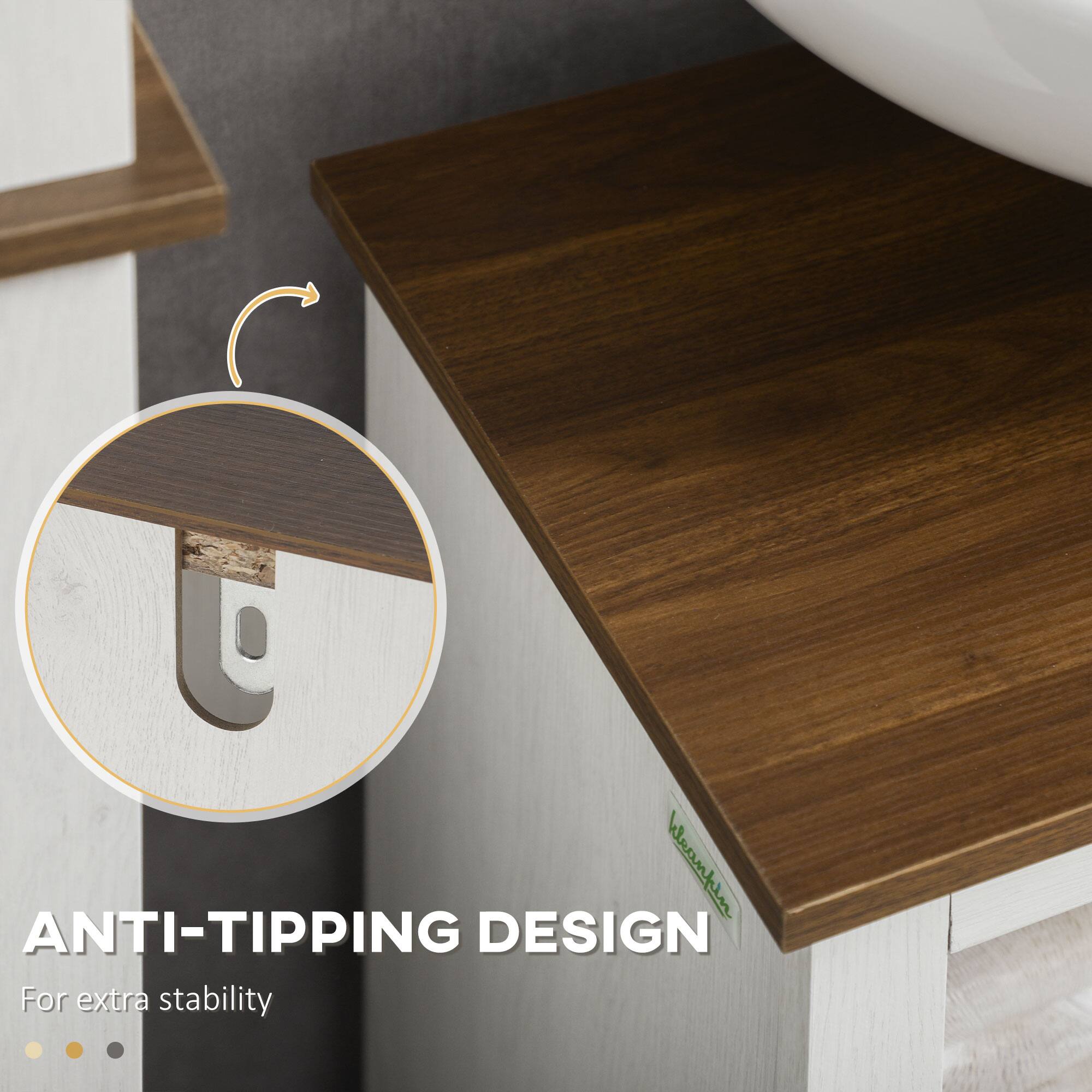 ANTI-TIPPING DESIGN For extra stability
